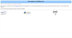 Desktop Screenshot of lists.tmplab.org