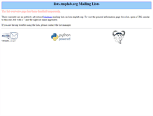 Tablet Screenshot of lists.tmplab.org